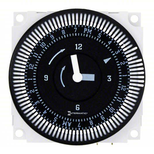 FM1QTUZ-120 Time Switch, Clock Face, Quartz, 24-Hour