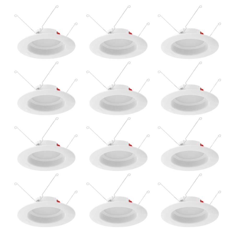 R34-6B/BP Recessed 6" Round E26 Baffle 10W 5CCT CRI90 Baffle 12PACK