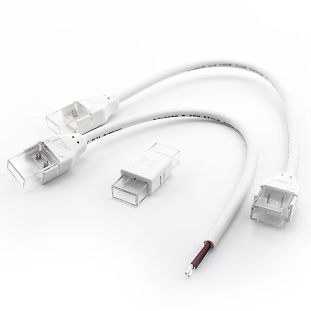 TOJ2 Tape Light Connector IP65 2PIN Pcb Width 8MM W/ 15CM Wire