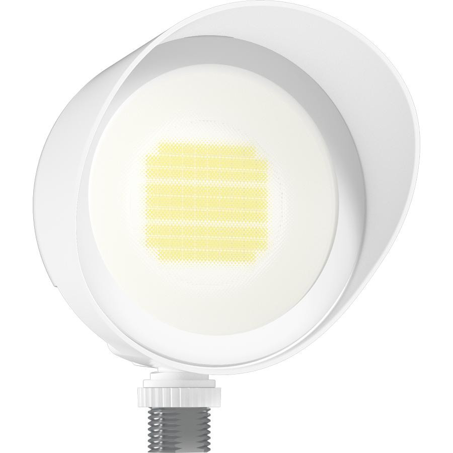 BULLET20W Bullet Flood 20/15/10W 3000/4000/5000K 120V W/ Hood &lens Wht