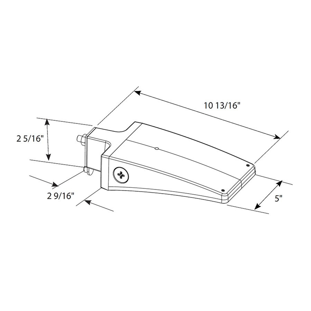 ALEDXXSW ALED Xs 13/10/6W 3000/4000/5000K Adj Photocell Wht Line Drawing ALEDXXSW ALED Xs 13/10/6W 3000/4000/5000K Adj Photocell Wht Line Drawing