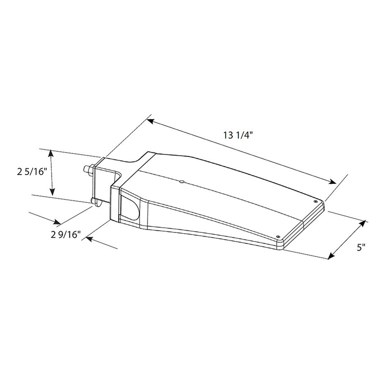 ALEDXS ALED Xs 32/24/16W 3000/4000/5000K Adj Photocell Bz Line Drawing ALEDXS ALED Xs 32/24/16W 3000/4000/5000K Adj Photocell Bz Line Drawing