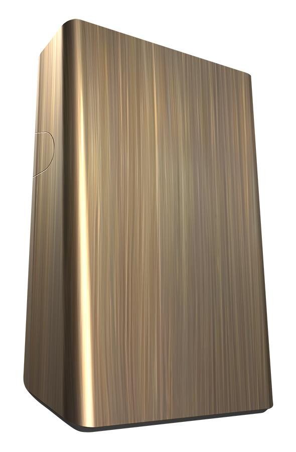 SLIMYABR Slim Amber 26/18/12W 120V Wall Mount 0-10V Solid Brass