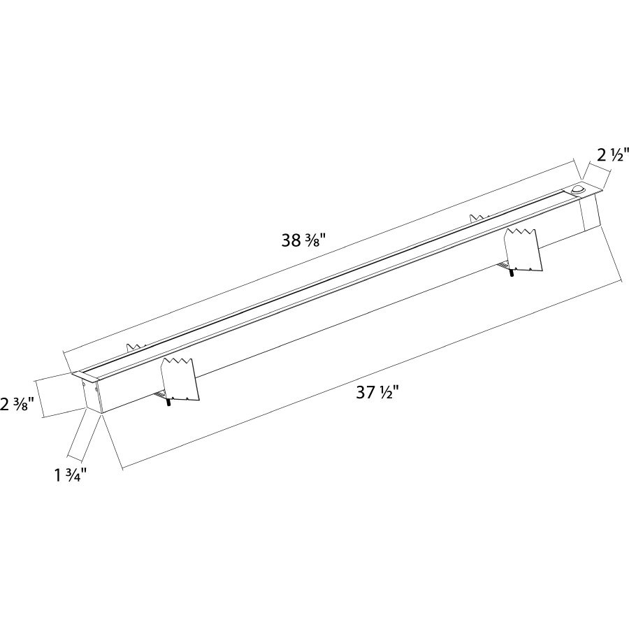 BOA3R/LCBS BOA 3' Downlight 30/21/18/15/8W Recessed 3000/3500/4000K Flat Line Drawing