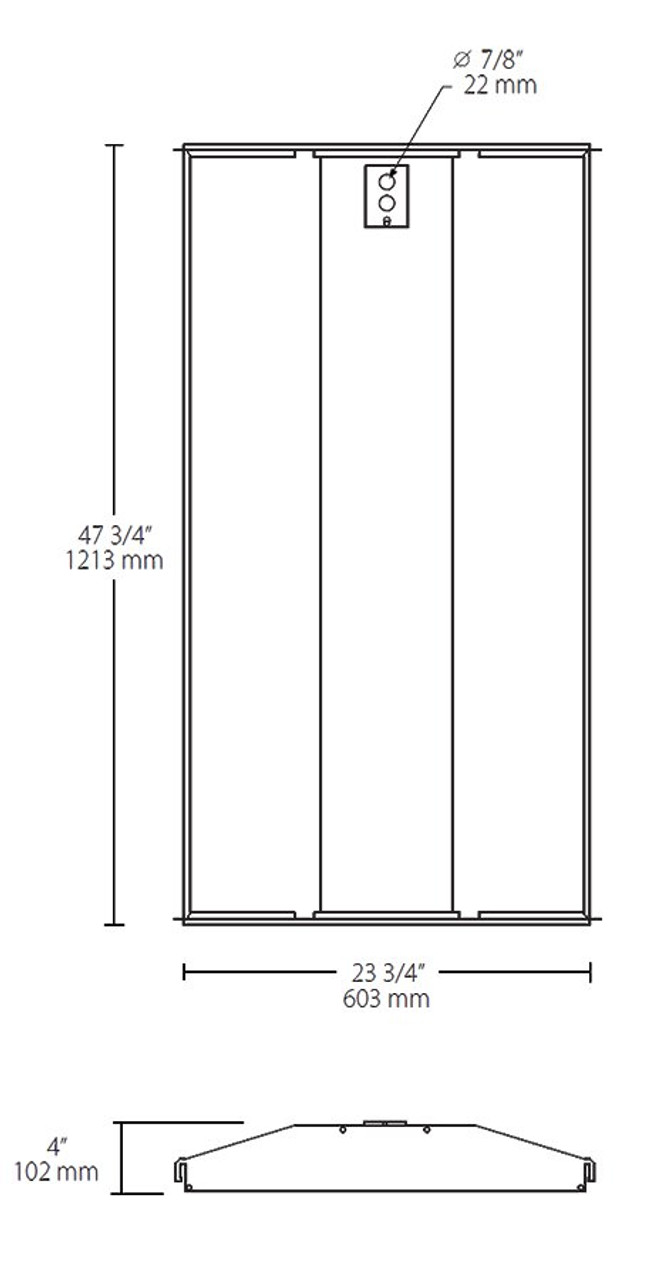 SWISHFA2X4/LCBS/MVS Lightcloud Blue Swish Smartshift 2X4 120-277V With Lightcloud Line Drawing