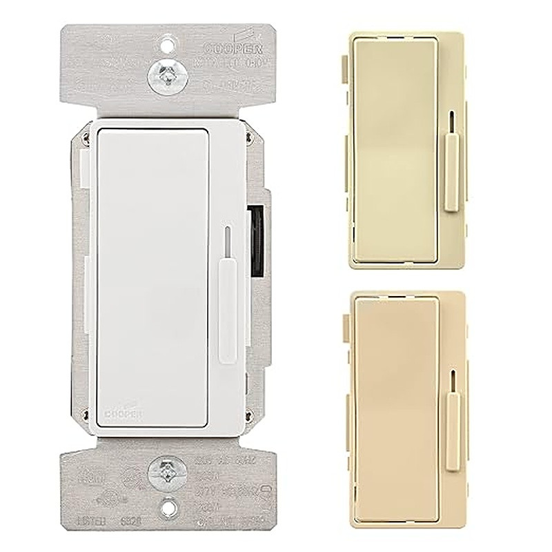 DF10P-C1 Universal  Decorator Dimmer, 120/277V, w/ preset White/Ivory/Almond