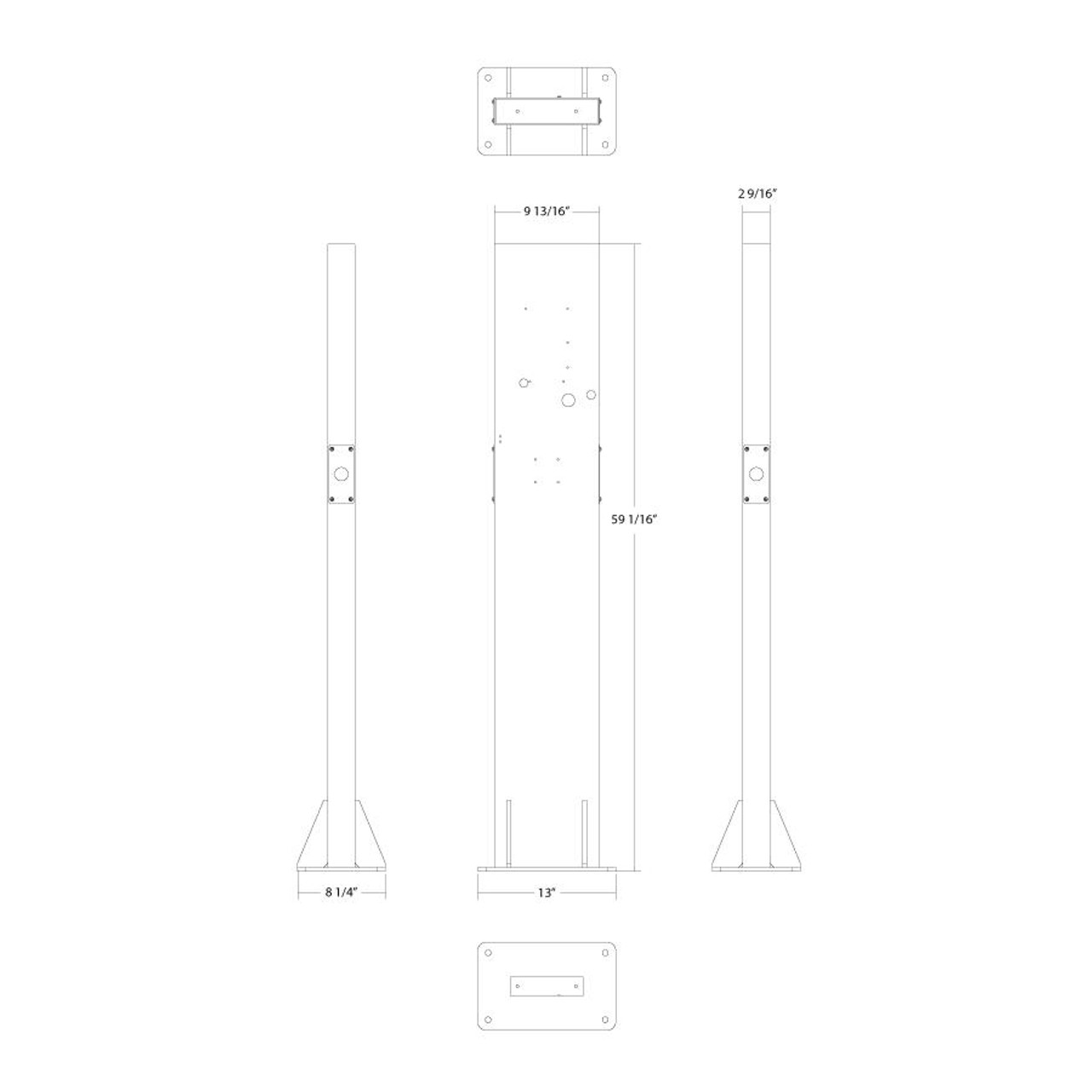 EVPD Double Sided Pedestal Base