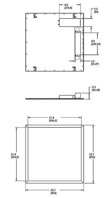 EZPAN2X2-30Y/D10/E2 Panels & Troffers 3496 Lumens EZPAN 2X2 30W 3000K 0-10V Dimming