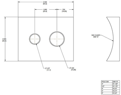 RPA4LW Area Lights Round Pole Adaptor ALED White 4 Inches Rnd Pole ALE0-10V