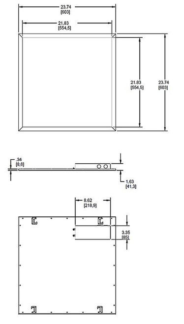 EZPANHE2X2-12N/D10/E2 Panels & Troffers 1769 Lumens EZPAN 2X2 12W 4000K 0-10V Dimming
