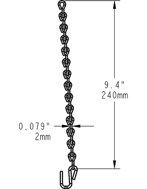 STRP SHOOK Strips & Wraps Suspension Hook 2 Pieces For Strip Light