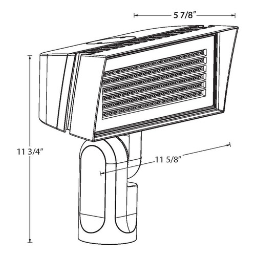 FFLEDMYSF Floodlights 7467/9758 Lumens FFLED Medium 3000K Slipfitter Mount