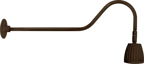 GN2LED26NRBWN Decorative 1570 Lumens Gooseneck 26W 4000K 35 Inches Arm Rectangular