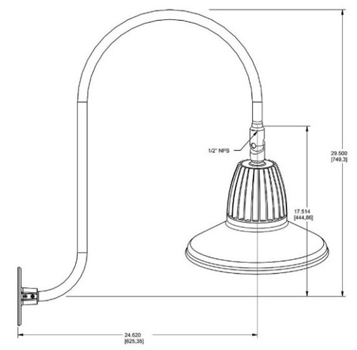 GN3LED13NSTBL  Line Drawing