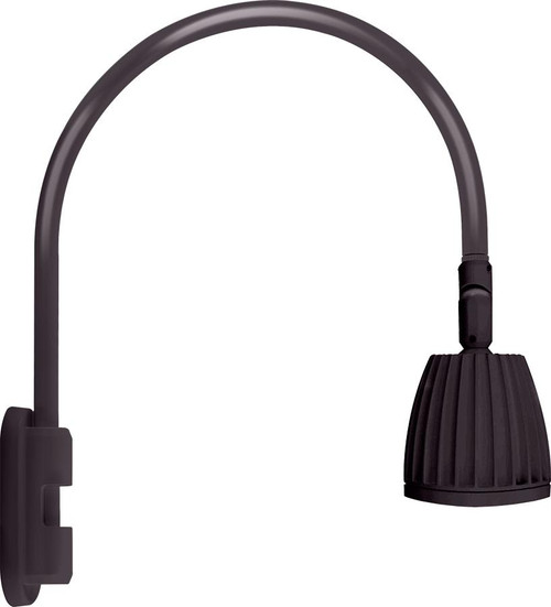 GN5LED13YA Decorative 594 Lumens Gooseneck 13W 3000K Pole 20 Inches High
