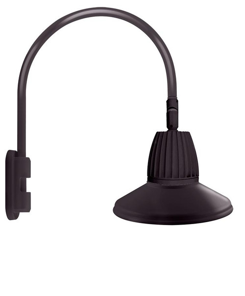 GN5LED13YRSTA Decorative 514 Lumens Gooseneck 13W 3000K Pole 20 Inches High