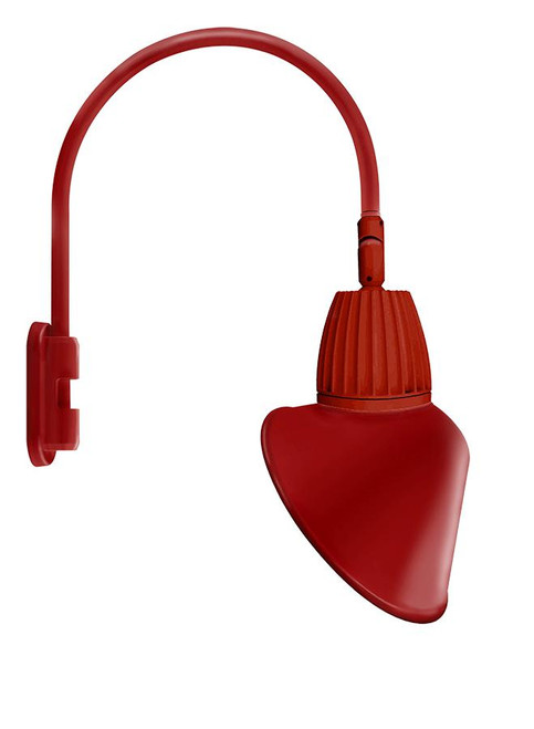 GN5LED26YRACR Decorative 1247 Lumens Gooseneck 26W 3000K Pole 20 Inches High