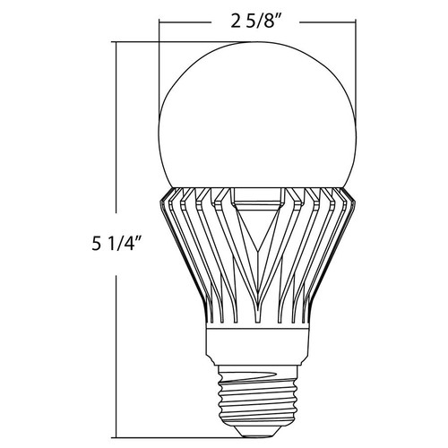 A21-17-E26-830-ND 120-277V A-line Bulbs 2000 Lumens A21 17W Base E26 80CRI 3000K Non-dimming