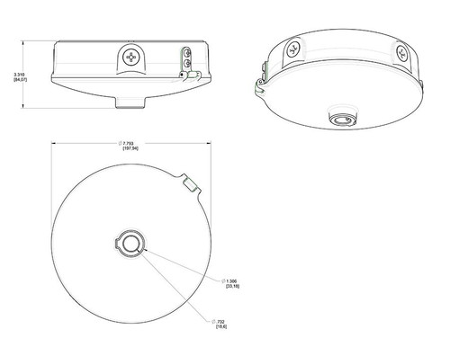 GPLEDBB Garage Lights Gpled Junction Box For Gpled-pled Pendant 52W-78W