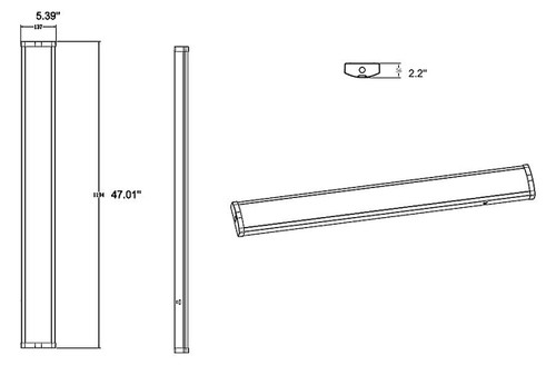 GUS17-4 GUS17 4FT 50/40/30W 5000K/4000K/3500K White