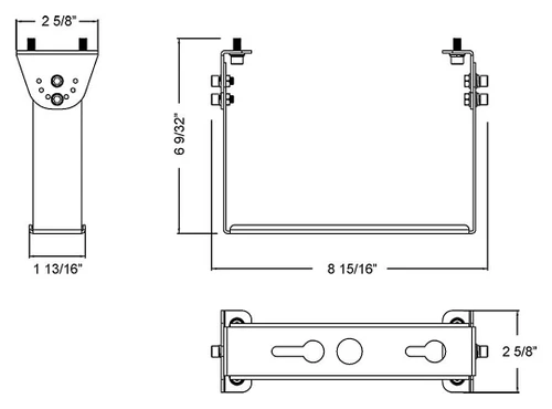 H17-SM KIT Highbays H17/H17XL Yoke Surface Mount White