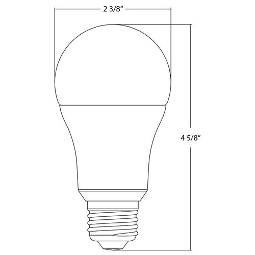 LCBA19-9-E26-9RGB-SS Lc Blue A19 9W 800LM E26 90CRI Rgbw Smartshift