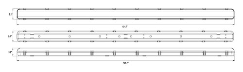 SEAL8/PIR/E Washdown 8220-13700 Lumens Linear Washdown 100W/80W/60W Field