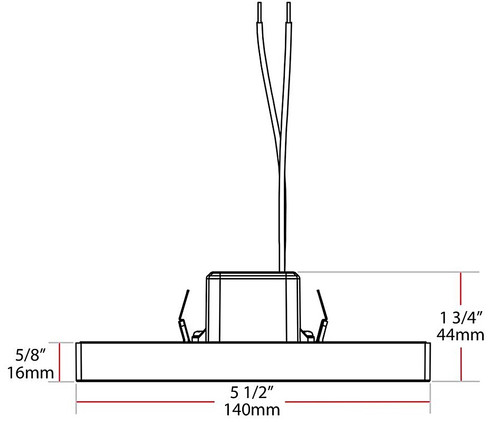 SM5.5S10940UNVTW Surface & Flush Mounts 625 Lumens SM5.5S10940UNVTW 10W 5.5 Inches