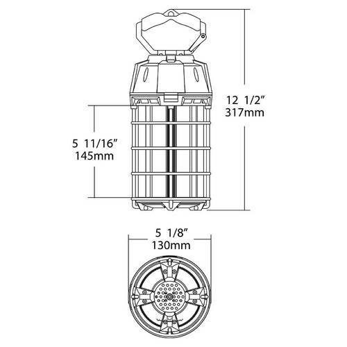 TEMP-150-850/35CP Temporary Lighting 18000 Lumens HID Temp Light 150W 80CRI 5000K