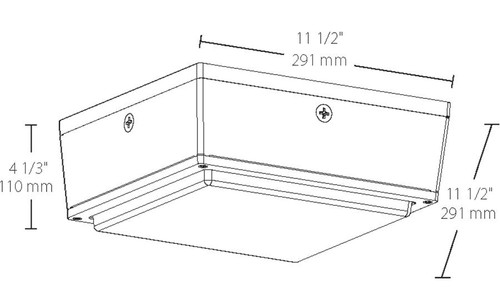 VANLED10N Canopy Lights 2063 Lumens VANLED 10W Drop Clear Lens Bronze