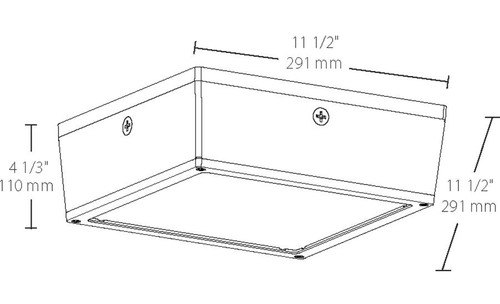 VANLED20YFFR/PCS2 Canopy Lights 2892 Lumens VANLED 20W Flat Frosted Lens 277V Swivel