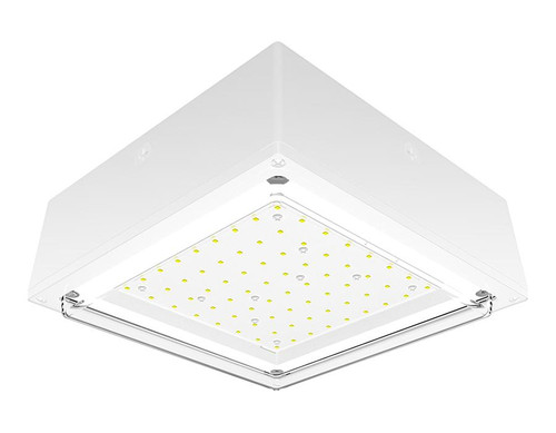 VANLED65YW/E2 Canopy Lights 8748 Lumens VANLED 65W 3000K Drop Clear Lens Battery