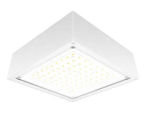 VANLED75YFW/E2 Canopy Lights 9980 Lumens VANLED 75W 3000K Flat Clear Lens Battery