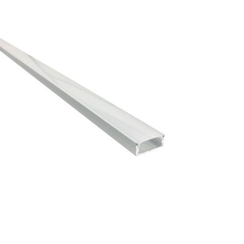 NATL-C24A 4-FT Shallow Channel Aluminum (plastic Diffuser And End Caps