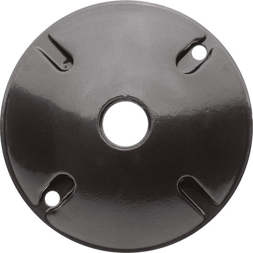 C100B Outdoor Accessory Weatherproof Cover Round 1 Hole Black