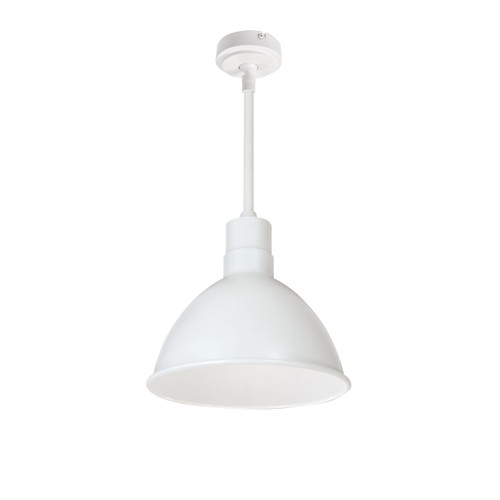 NRLM-10ST2040WWLE4/72 10" Rlm 72" Stem Mounted LED Shade 2000LM 4000K White 120V 0-10V/TRIAC/ELV