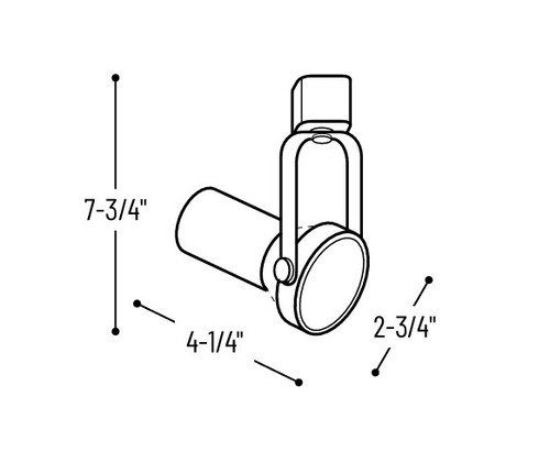 NTH-112N Gimbal PAR20 Natural Line Drawing