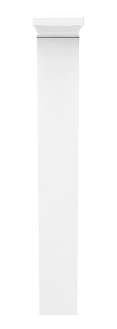 BLED24YW/480/D10 Bollard Square 42" 24W 480V Dim LED Warm 90 DEG White