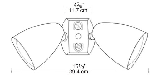 HB2A Landscape Flood Kit (2) HB101 Bronze And CU4 Universal Cover Line Drawing