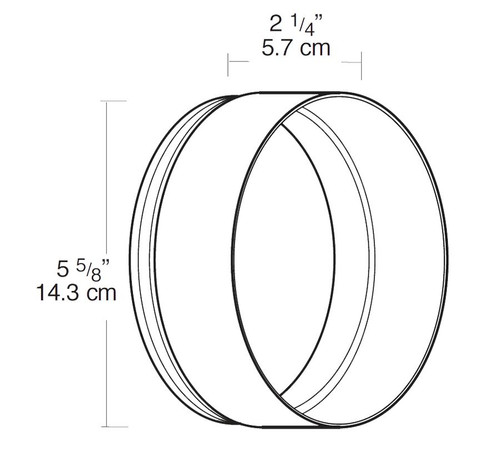 HH1A Landscape Hood H System Bronze Line Drawing
