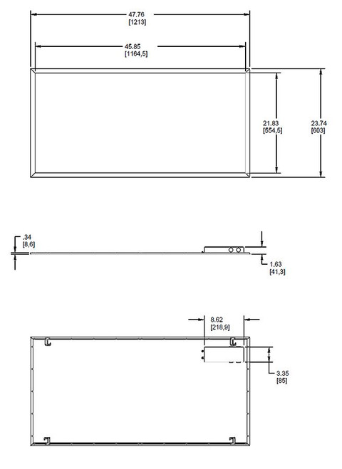 EZPANHE2X423ND10LCBSE2  Panels & Troffers 3227 Lumens EZPAN 2X4 23W 4000K 0-10V Dimming