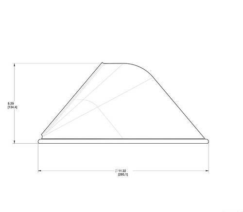 GSAC11A  Angled Cone Shade 11" For Gnled Gooseneck Bronze