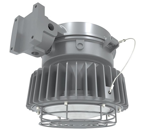 HAZLED120WMFG480  Hazardous Location 120W 5000K Wall Mount Frost Globe 480V Gray