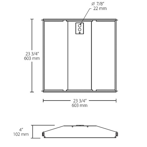 SWISH2X229YD10LCE2  Panels Troffers 3894 Lumens Troffer Center Basket 2X2 29W 120V-277V