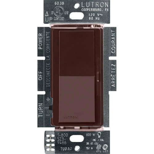 DVCL-153P-BR  Diva Led+ Dimmer - Gloss Finish,  Led, Incandescent/halogen
