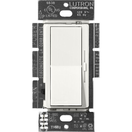 DVSCF-103P-RW  Diva Dimmer - Satin Finish, Fluorescent Or LED Dimming With 3-WIRE
