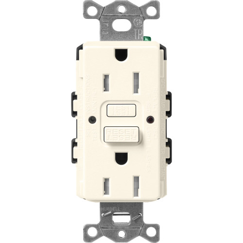 SCR-15-GFST-BI  Lutron Claro Tamper-resistant Gfci Duplex Receptacle, 15-AMP