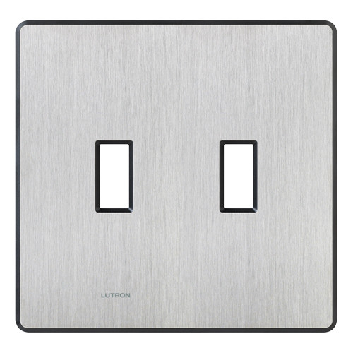 FW-2-SS  Fassada, Stainless Steel, Two-gang Wallplate