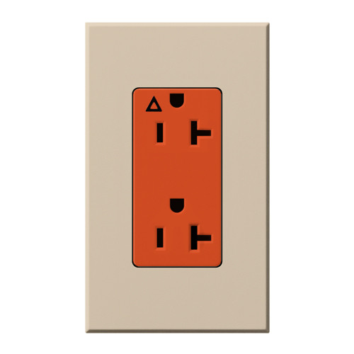 NTR-20-IG-OR-TP  Duplex Isolated Ground 20 A Receptacle, 125V/20A In Taupe