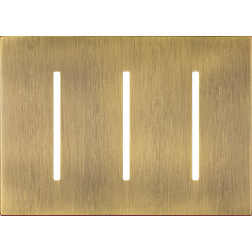 LWT-GGG-QB  Multigang Wallplate For Grafik T Controls, Three-gang For 3 Dimmers